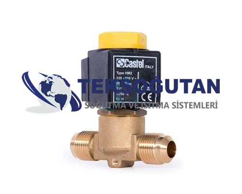Castel 1020/3A6 3/8 Solenoid Valf Rakorlu