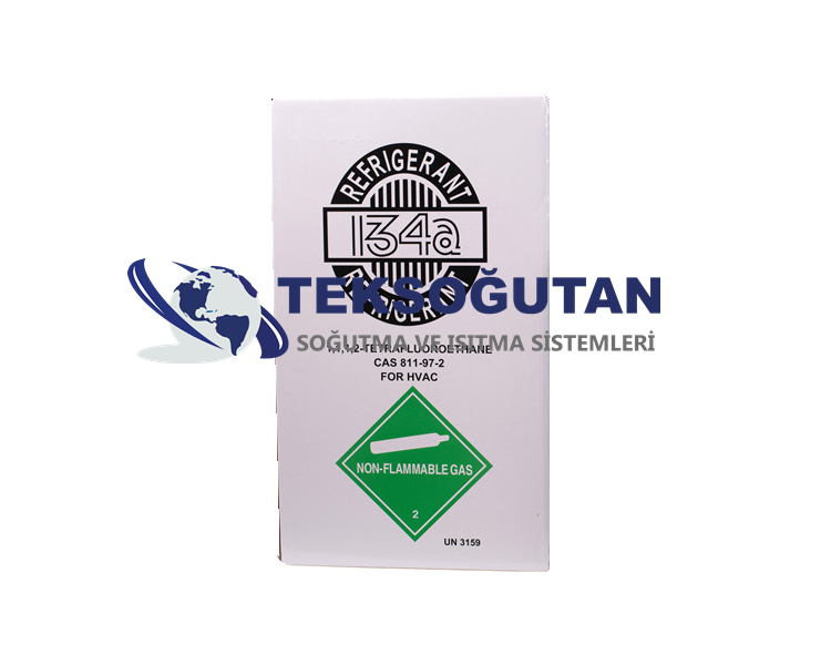 R-134A Gaz Refrigerant-Gas Tüp 13.6 Kg Dökme
