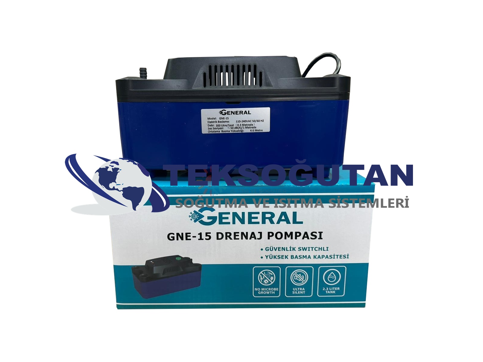 General GNE-15 Tanklı Klima Drenaj Tahliye Pompası