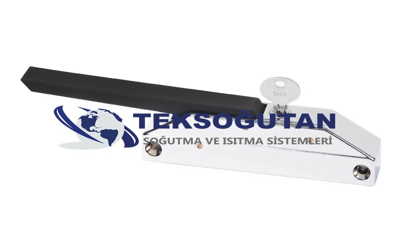 Endüstriyel Tip Buzdolabı Vitrin Yan Anahtarlı Plastik Kollu Kapı Kilit