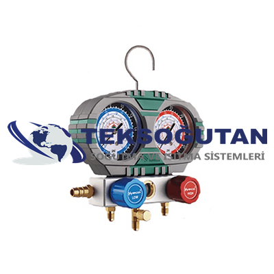 Hongsen R134/404A/407C/410A Hortumlu Manifold Set