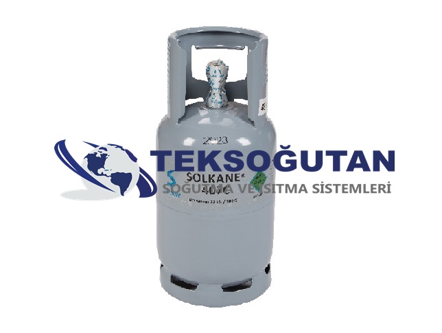 R-407C Gaz Solvay Solkane Gas Tekrar Doldurulabilir Tüplü 10 Kg