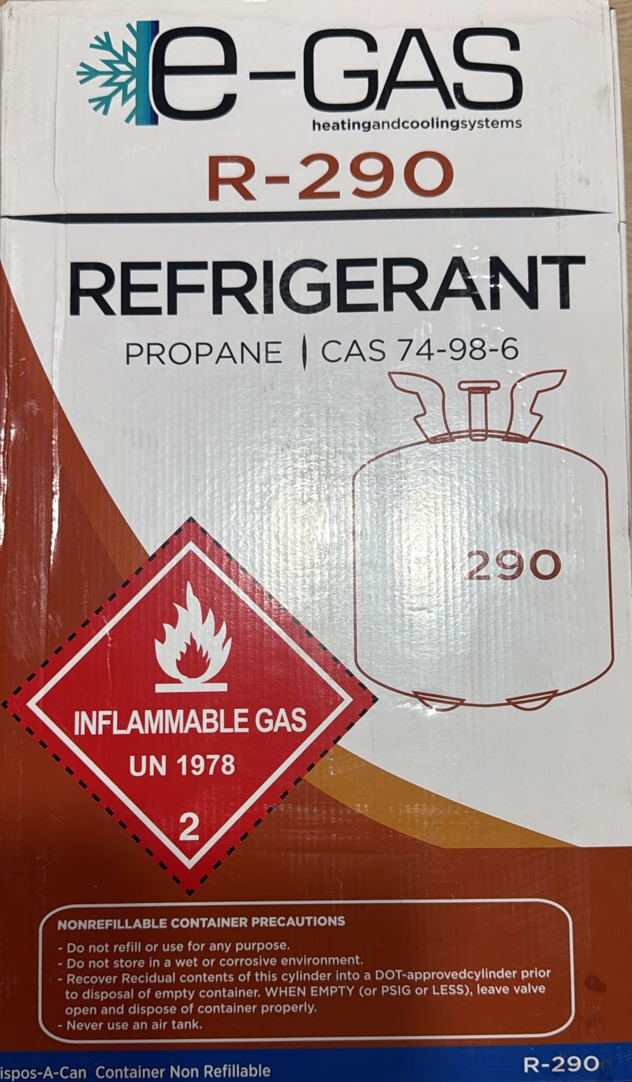 R-290 Gaz General Gas Tüp 5 Kg Dökme